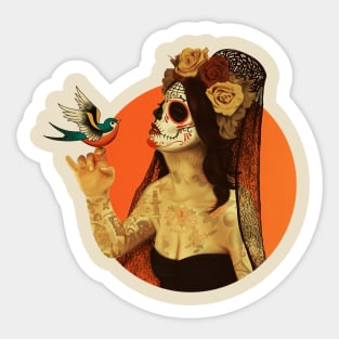 Calavera Princess Sticker